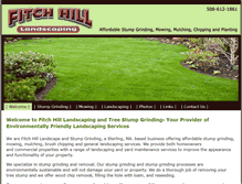 Tablet Screenshot of fitchhilllandscaping.com